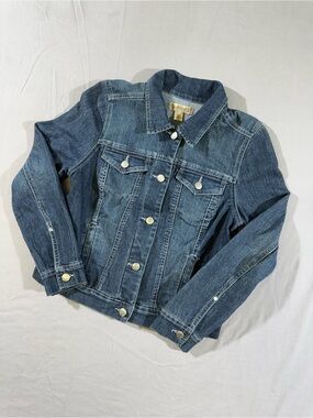 Vintage America Blues Patchwork Western Denim Jacket